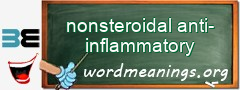 WordMeaning blackboard for nonsteroidal anti-inflammatory